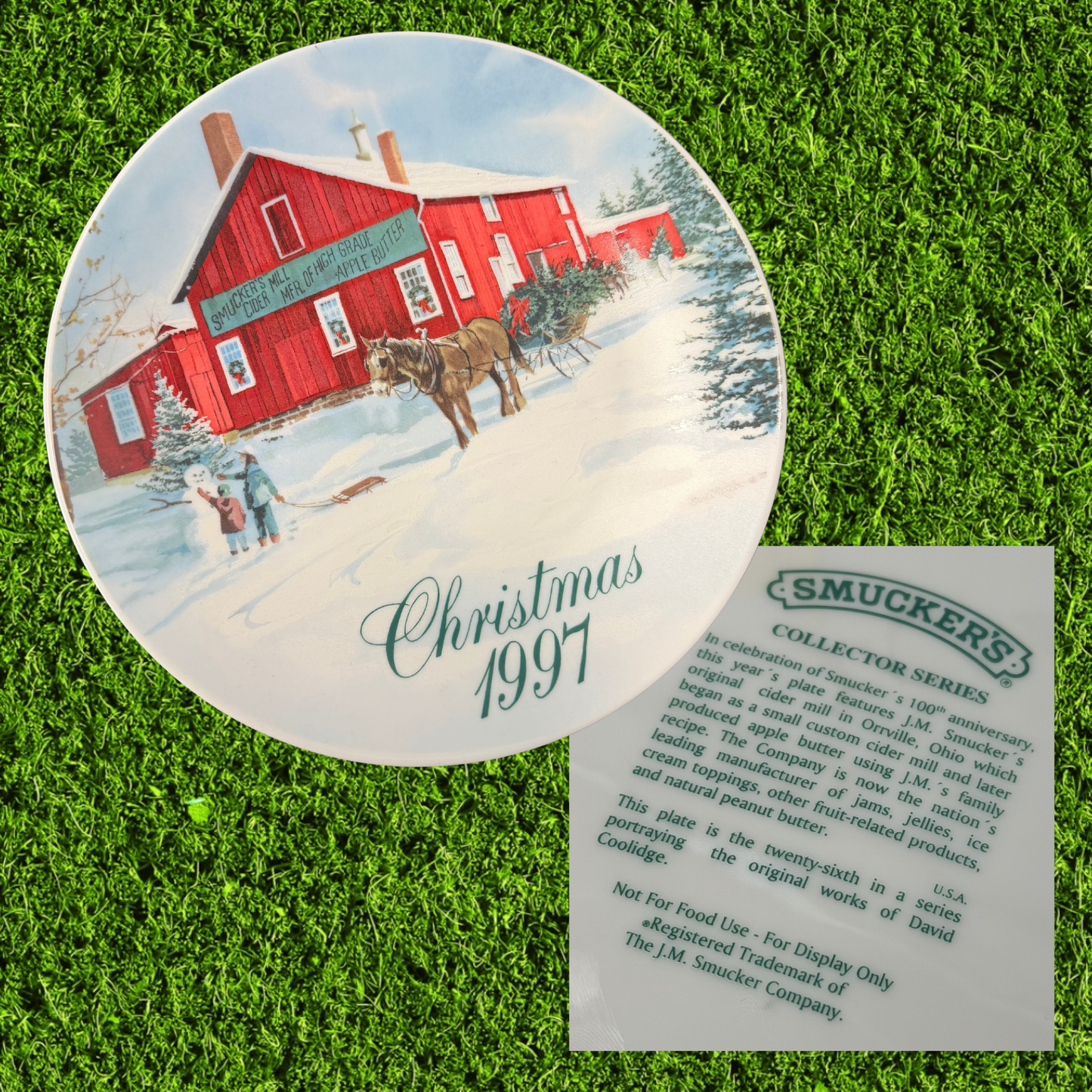 Smucker's Orville, Ohio Christmas 1997 Collector's Plate