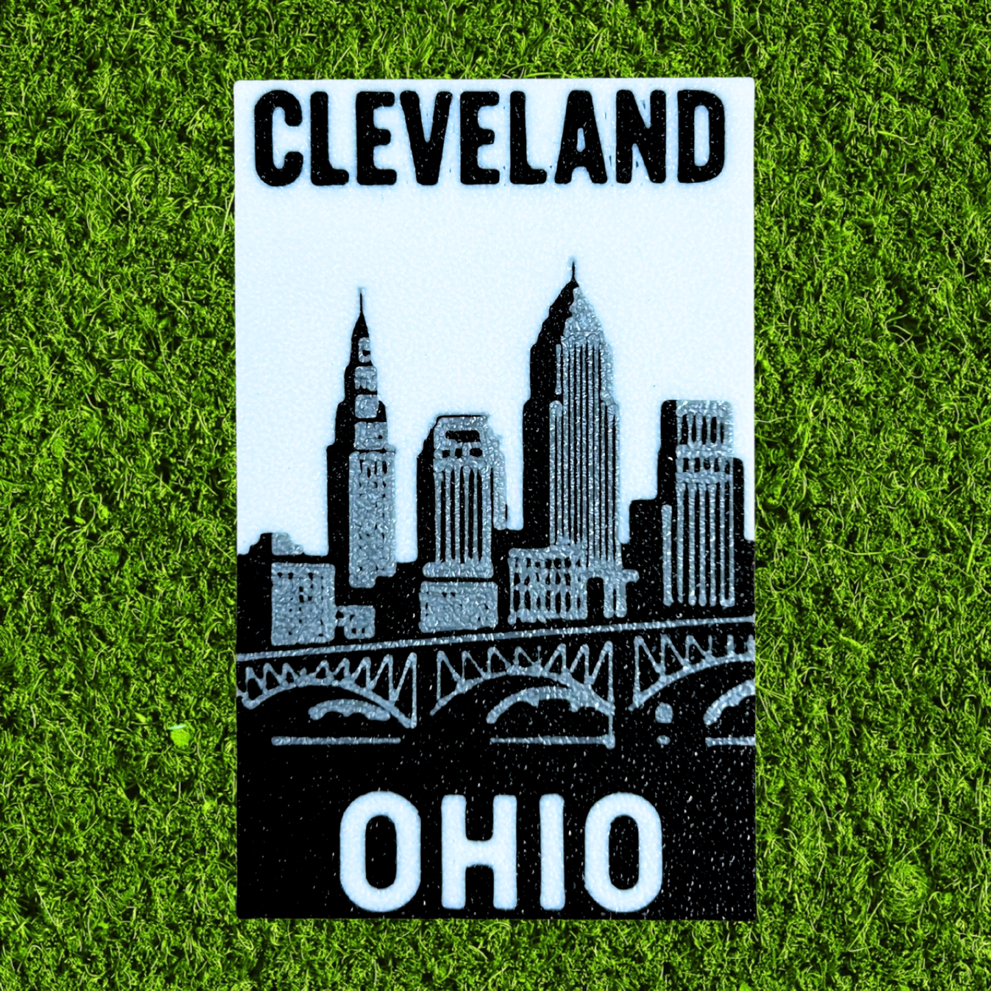 City Views 3D Printed Cleveland Skyline Magnet