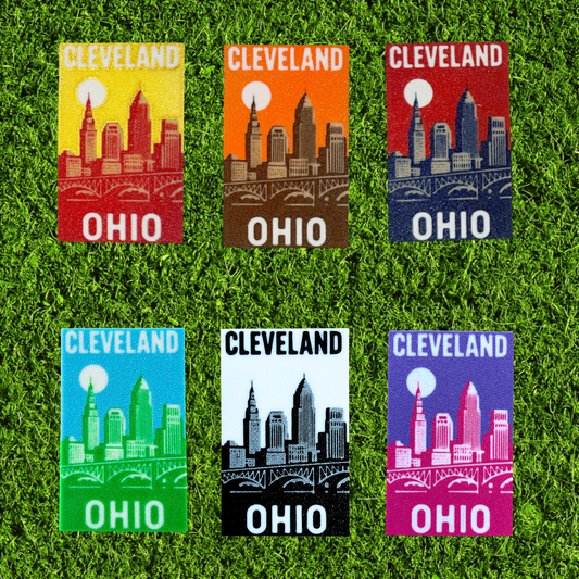 City Views 3D Printed Cleveland Skyline Magnet