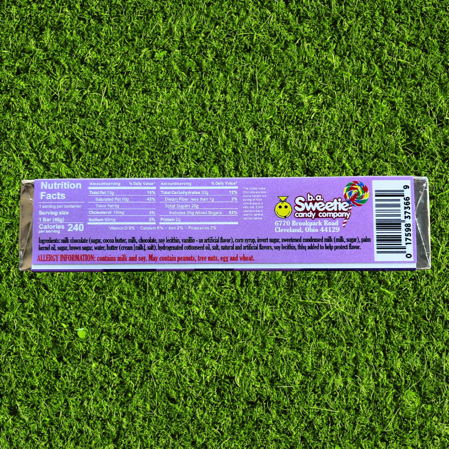 B.A. Sweetie's Milk Chocolate Caramel Bar