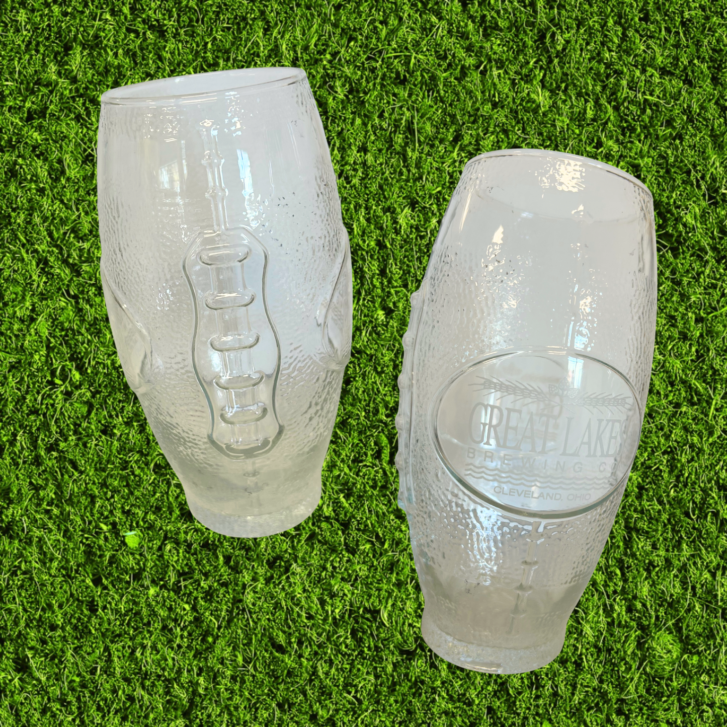 Vintage Great Lakes Brewing Football Glass