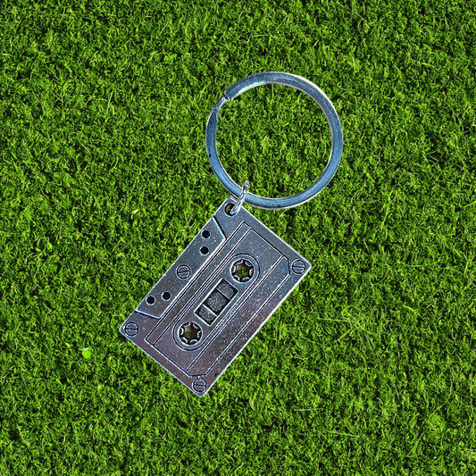 Metal Cassette Keychain