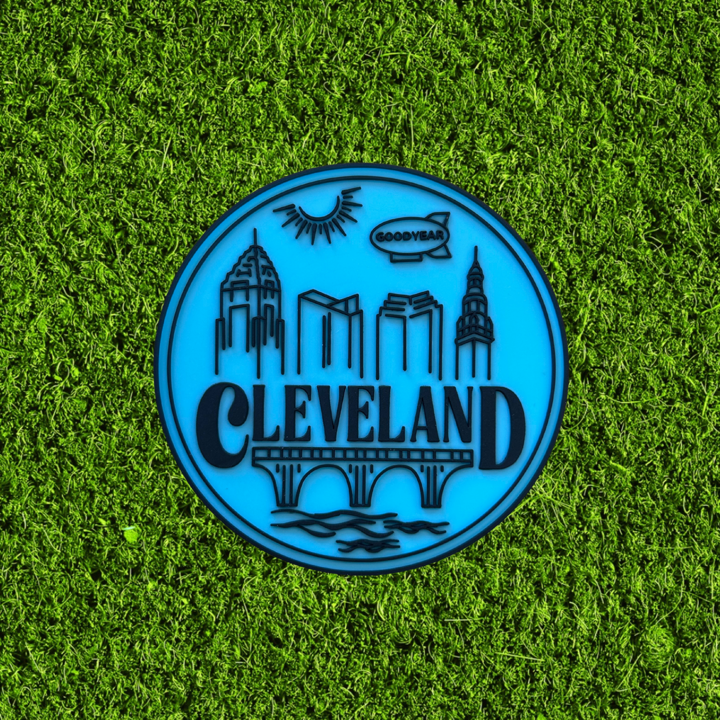Cleveland Cityscape Dimensional Rubber Magnet