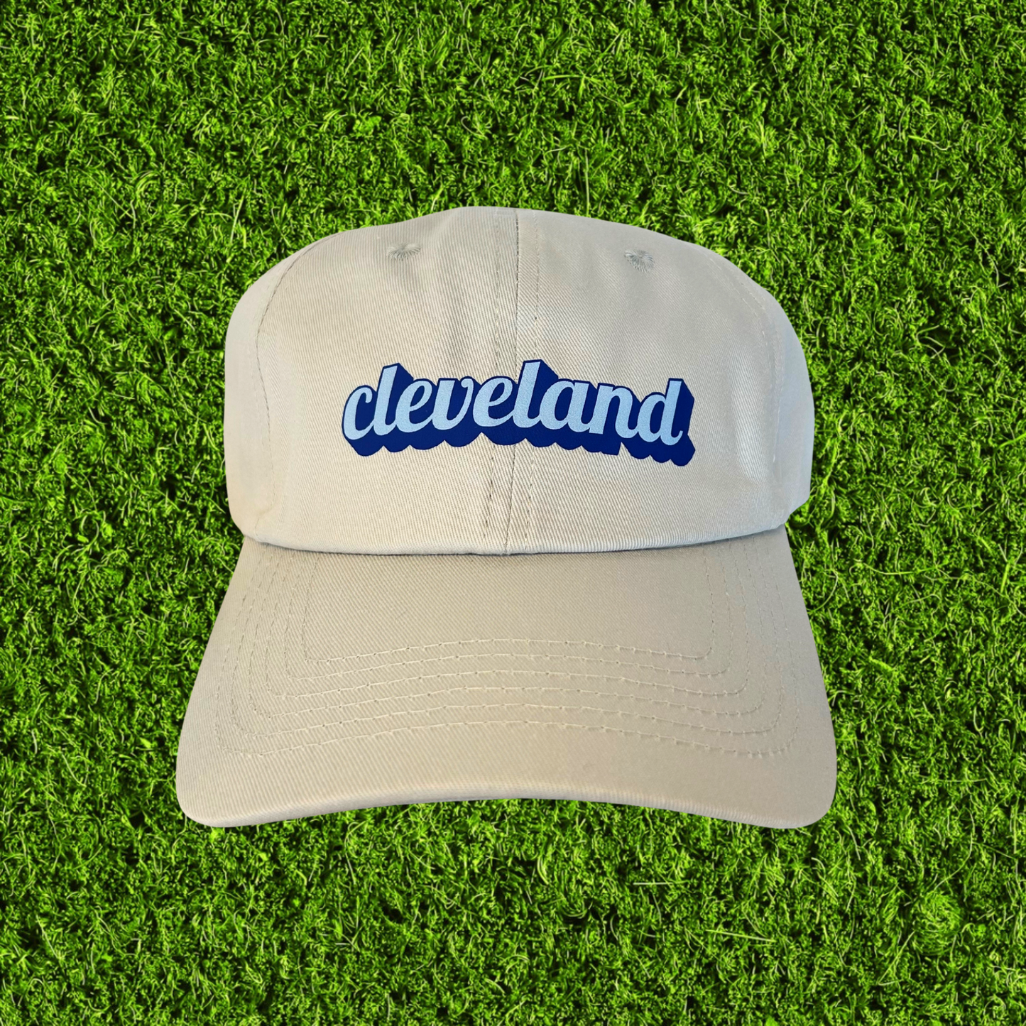 Blue Cleveland Script Hat