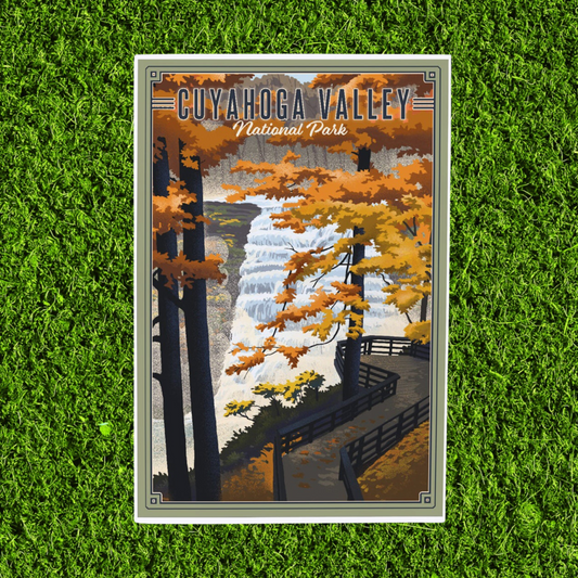 Cuyahoga Valley National Park Waterfall Magnet