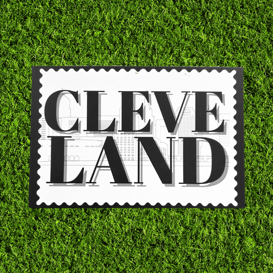 Cleveland Line Sketch 4x6 Postcard