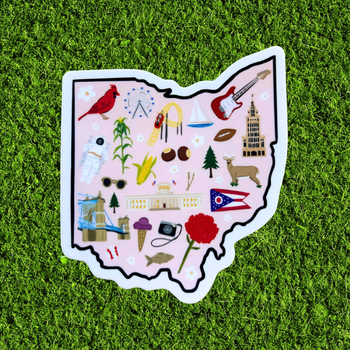Ohio Icons Sticker