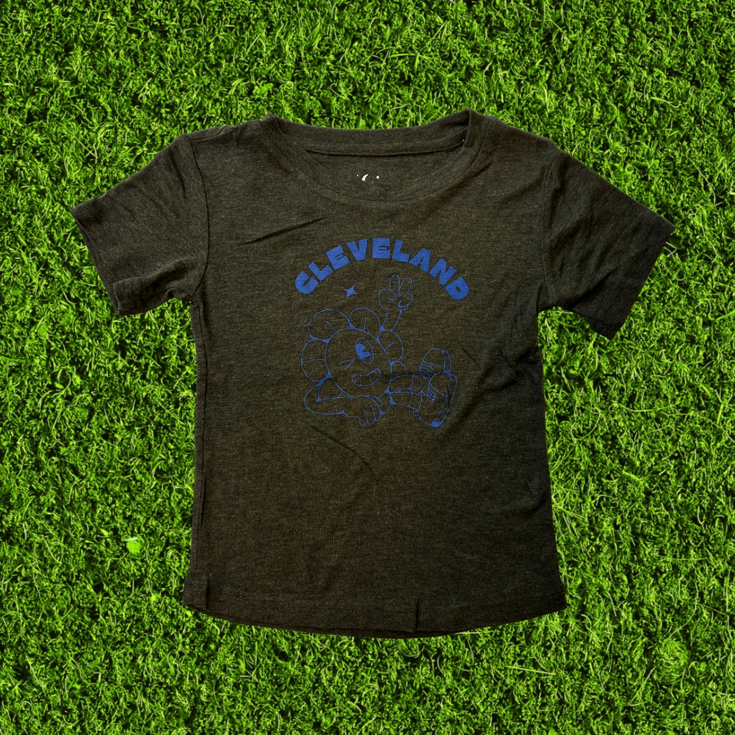 Cleveland Peace Sign Dark Green Toddler T-Shirt