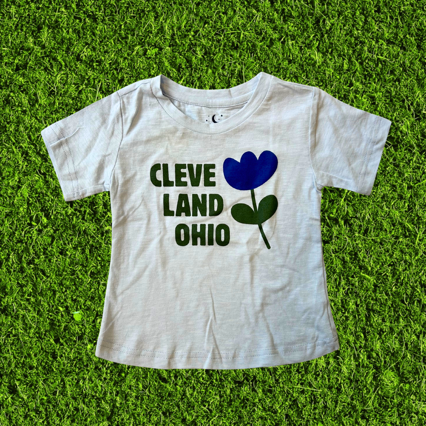 Cleveland Flower Light Blue Toddler T-Shirt