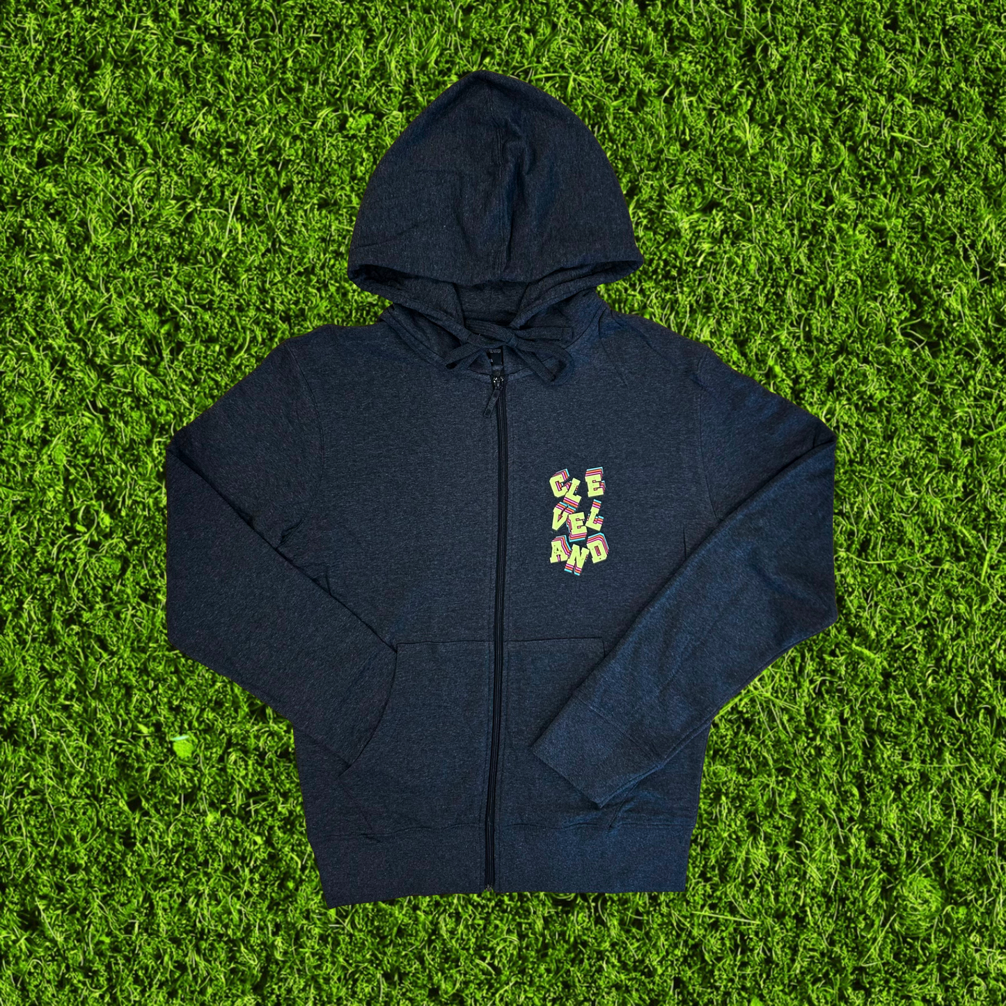 Falling Cleveland Zip Up Hoodie