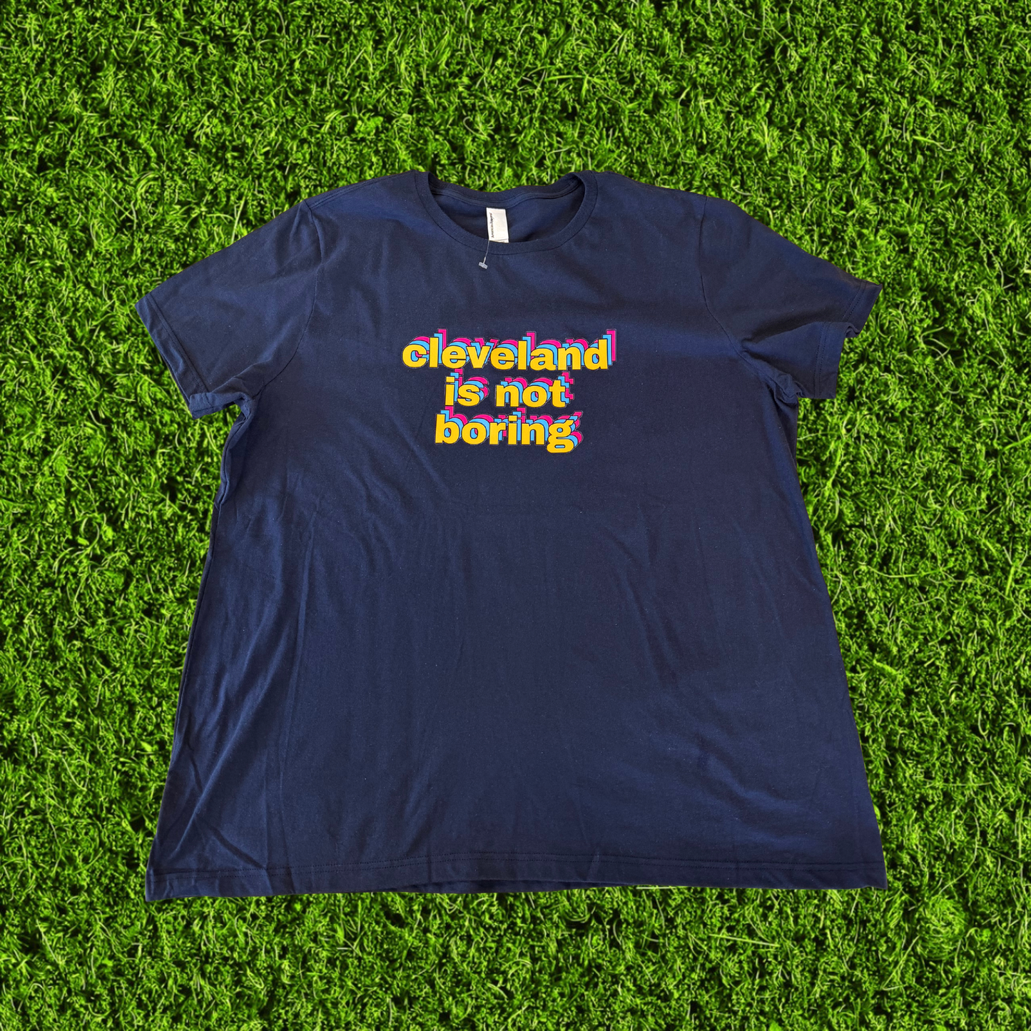 Women's Cleveland Is Not Boring Navy T-Shirt