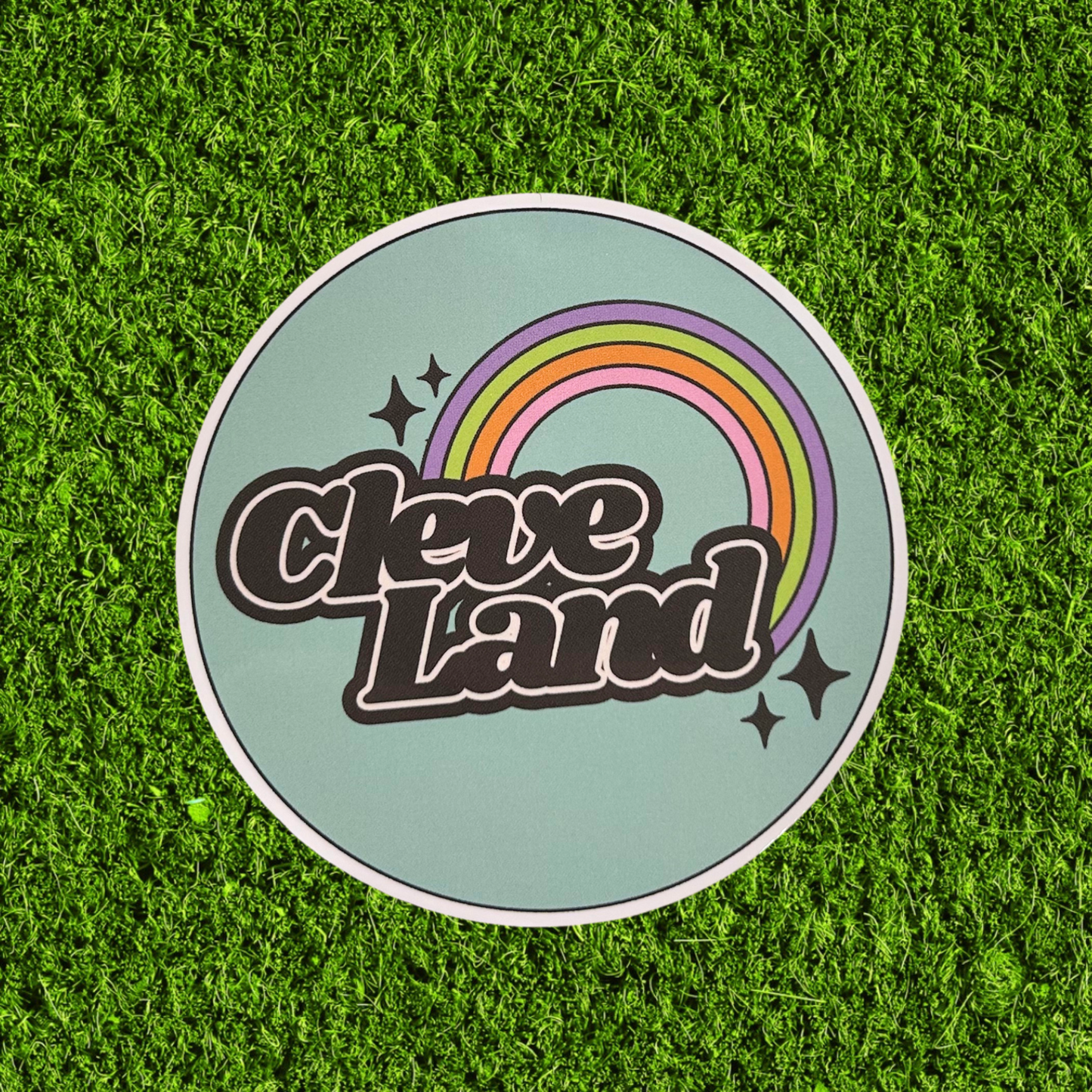 Cleve Land Rainbow Sticker