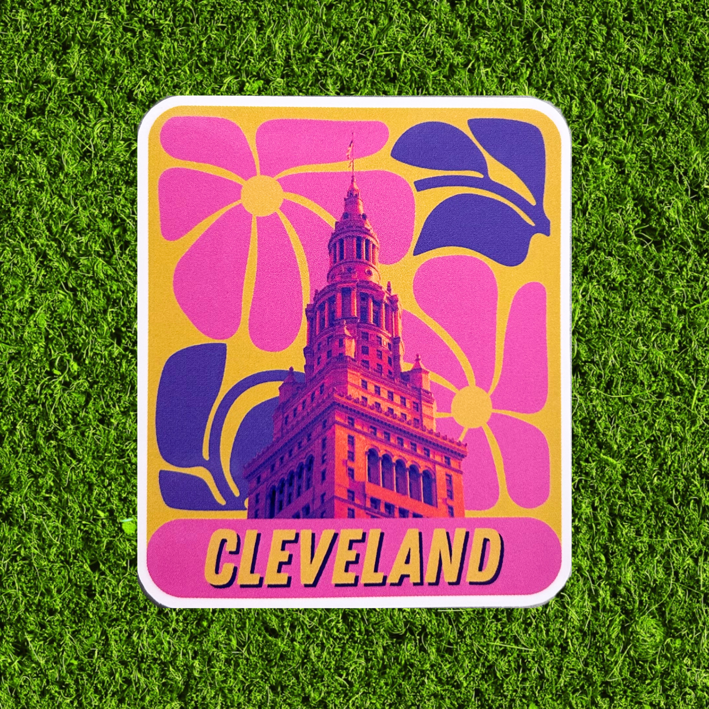 Cleveland Flower Power Sticker