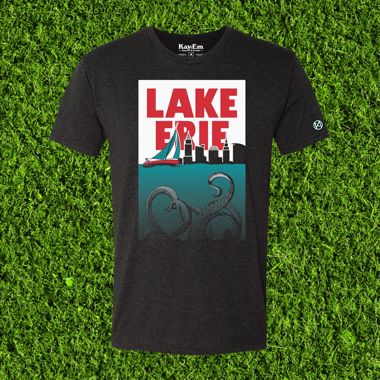 Lake Erie Monster Black Tee