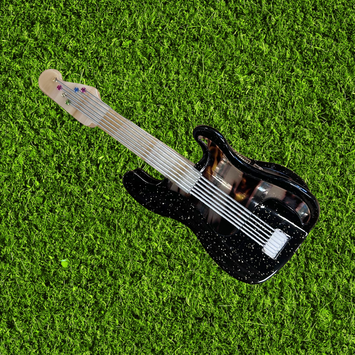 Black Guitar Claw Clip