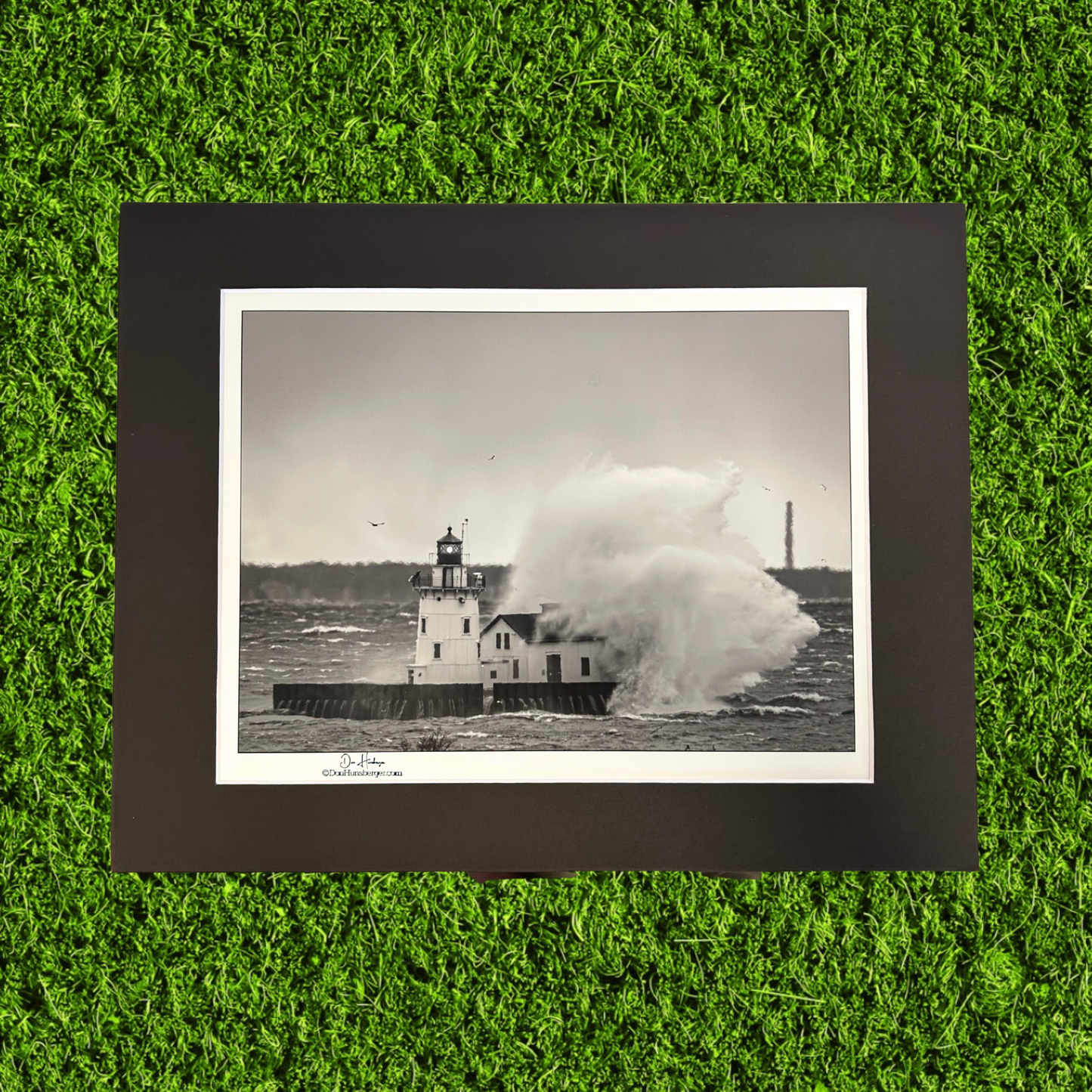 Black and White Lighthouse Don Hunsberger Print