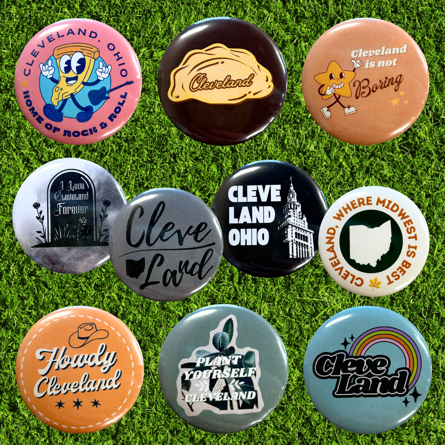 Cleveland Buttons