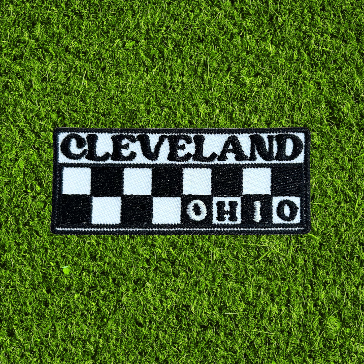 Cleveland Ohio Check Sew On Patch