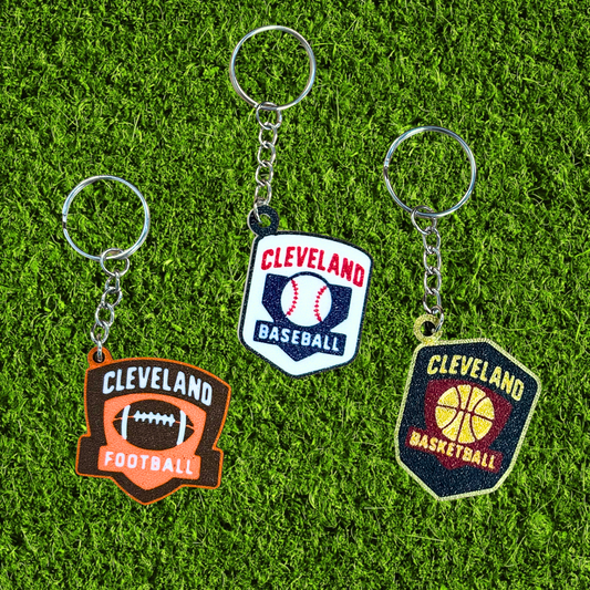 Cleveland Sports 3D Printed Keychain