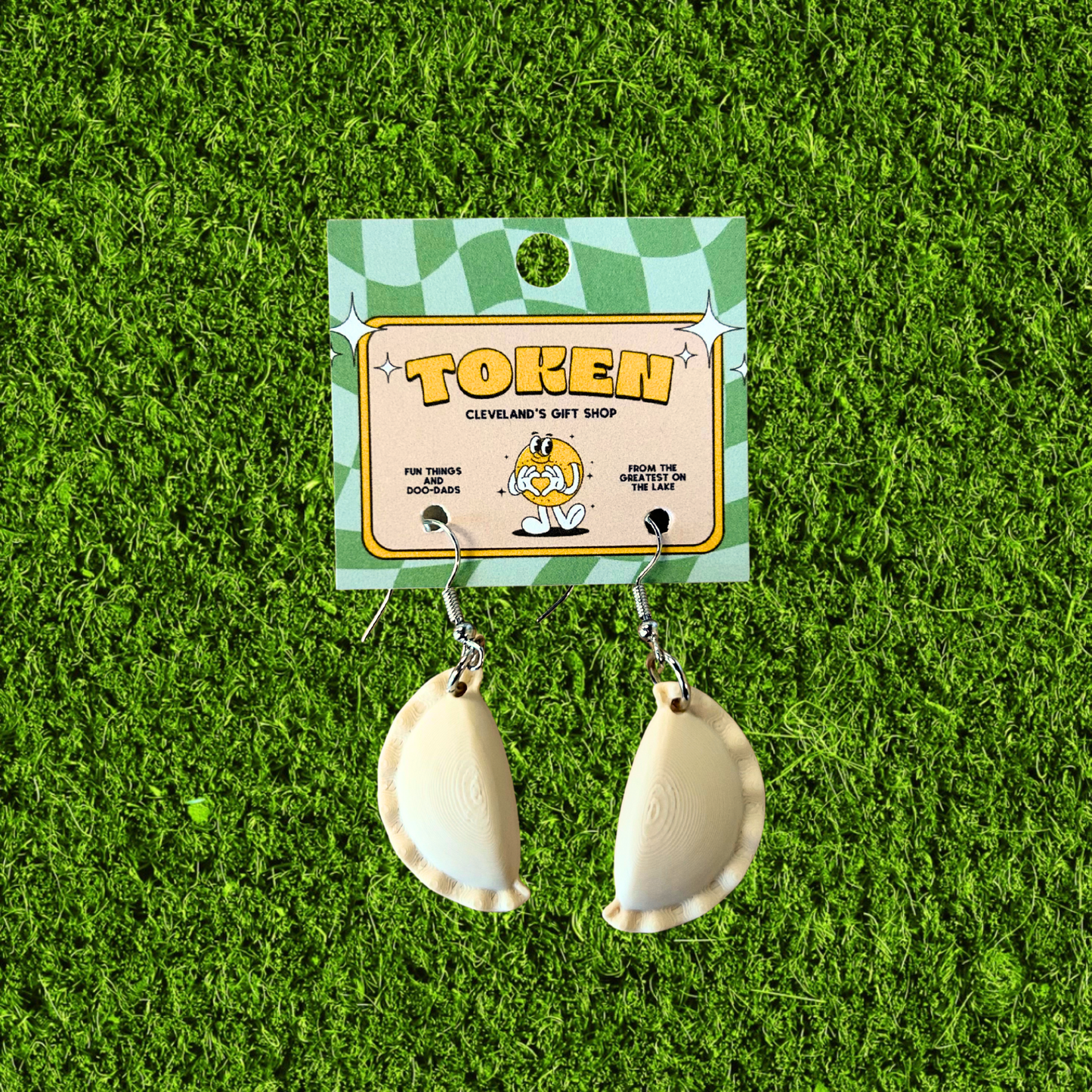 3D Printed Cleveland Pierogi Earrings