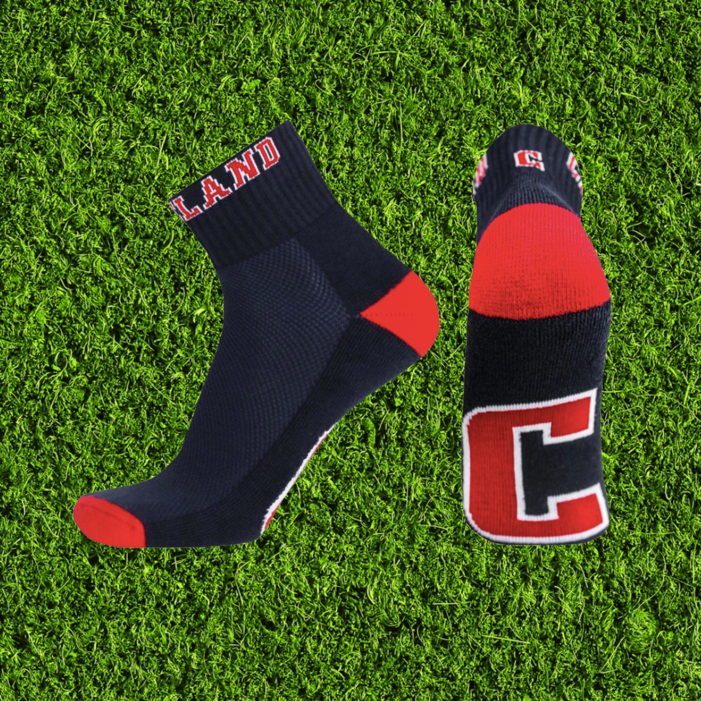 Cleveland Baseball Ankle Socks
