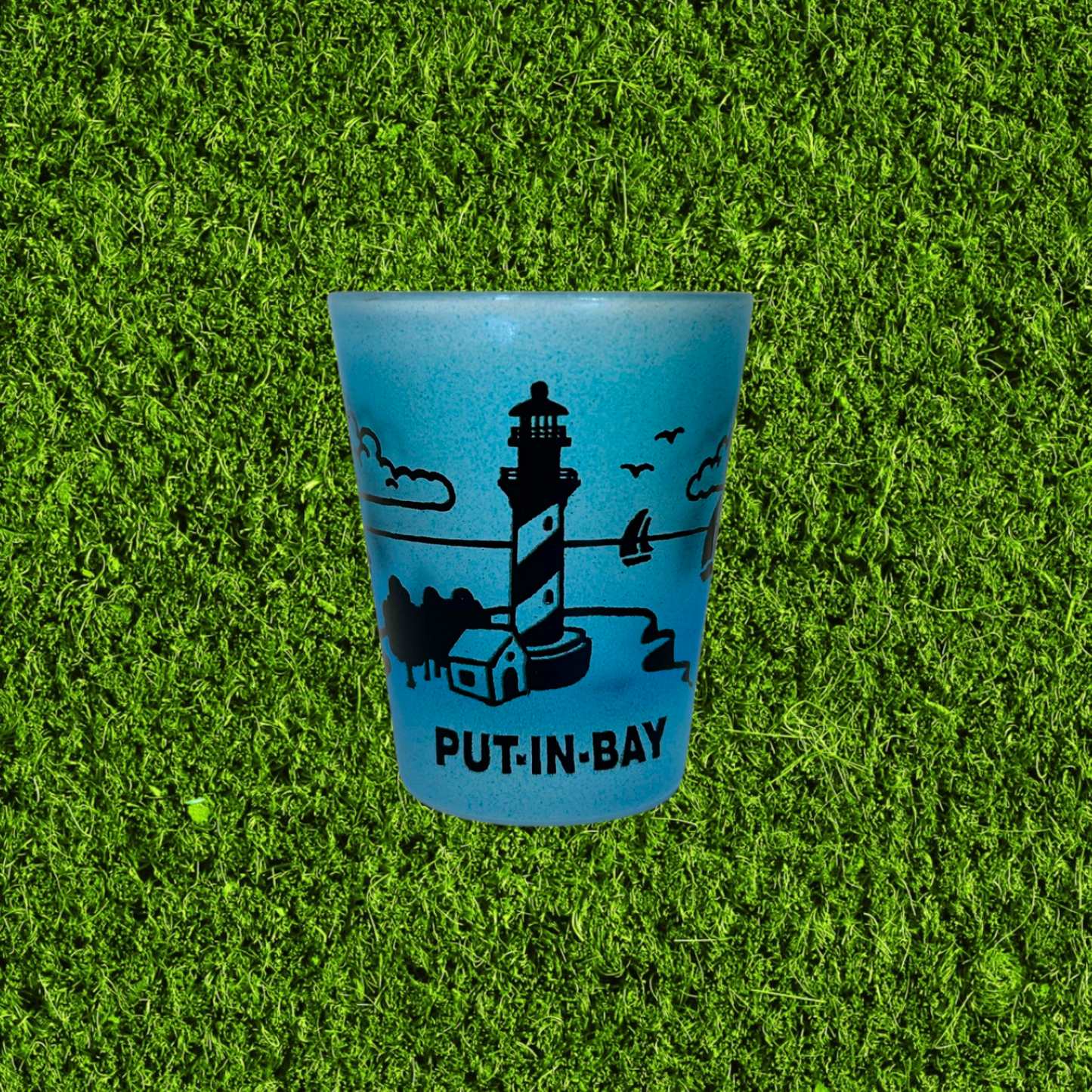 Vintage Put-In-Bay Frosted Shot Glass