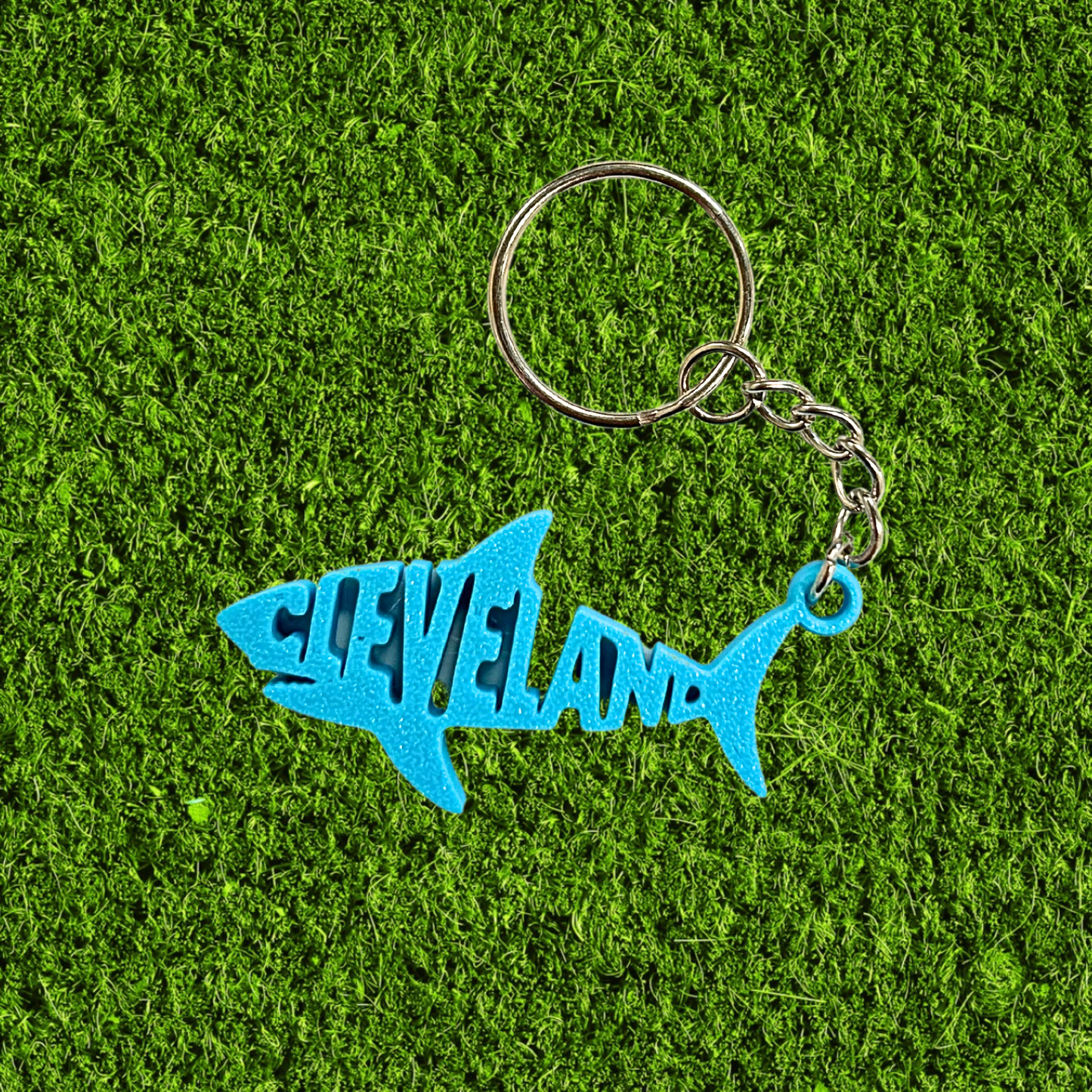 3D Printed Cleveland Shark Keychain