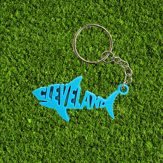 3D Printed Cleveland Shark Keychain