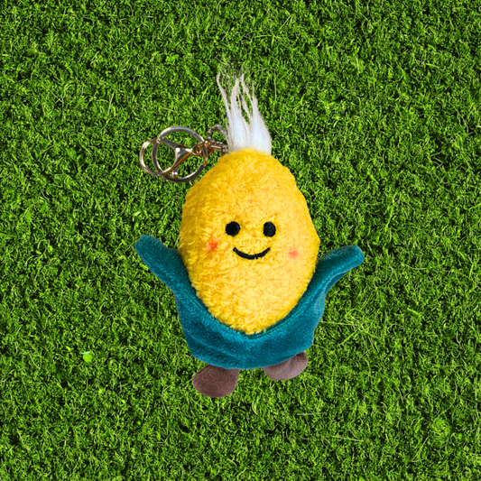 Plush Corn Keychain
