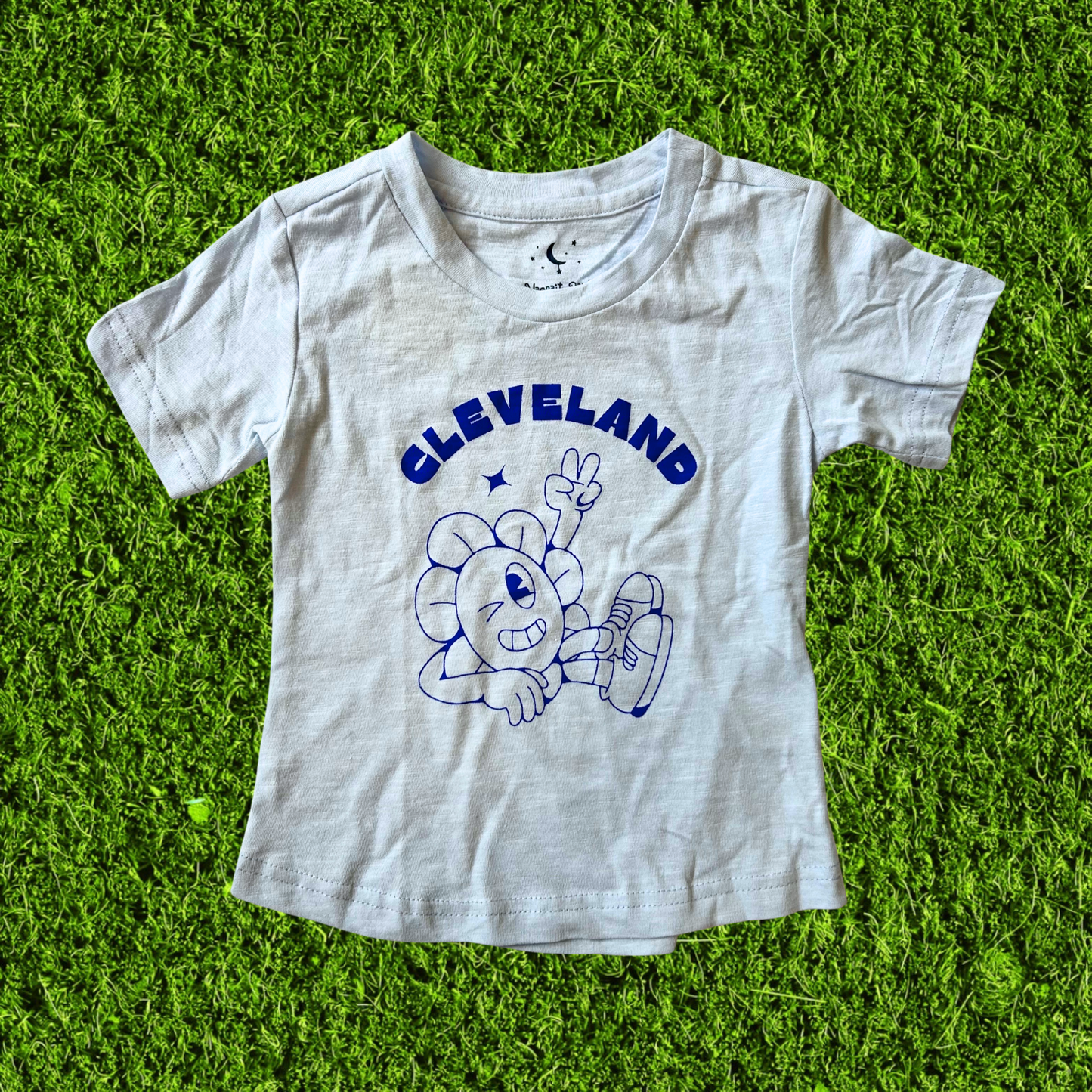Cleveland Peace Sign Light Blue Toddler T-Shirt