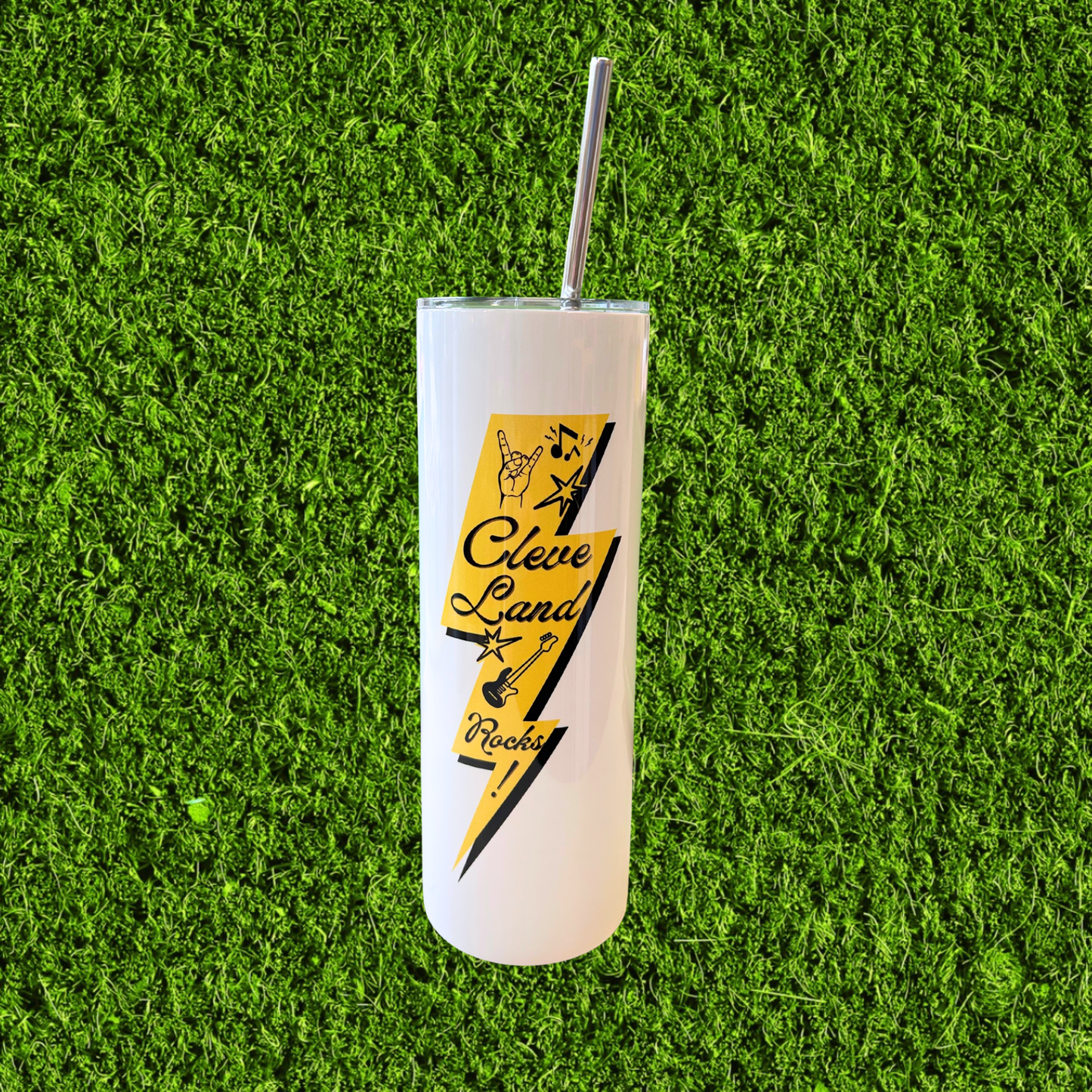Lightening Blot 20oz Stainless Steel Straight Tumbler