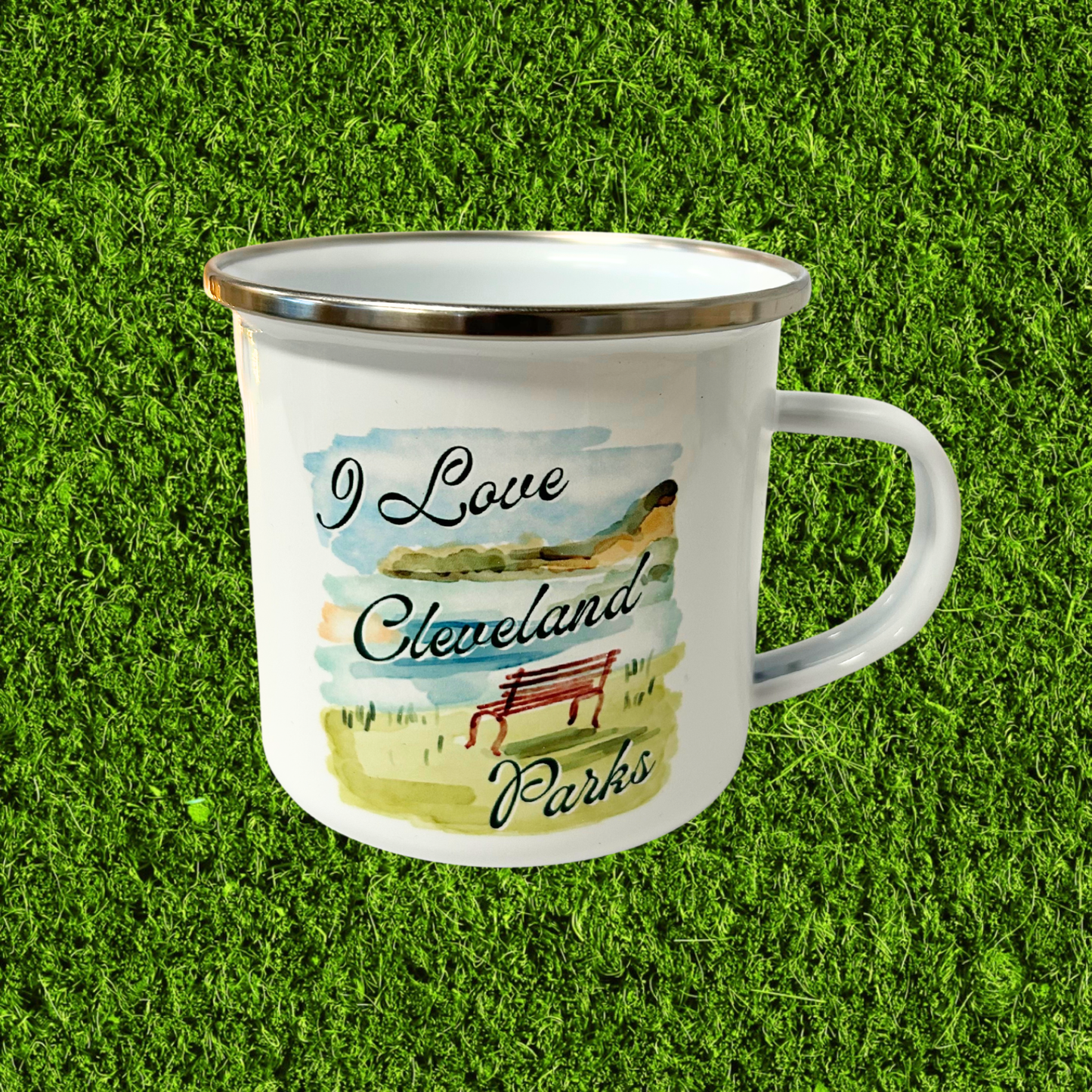 I Love Cleveland Parks Stainless Steel Camper Mug