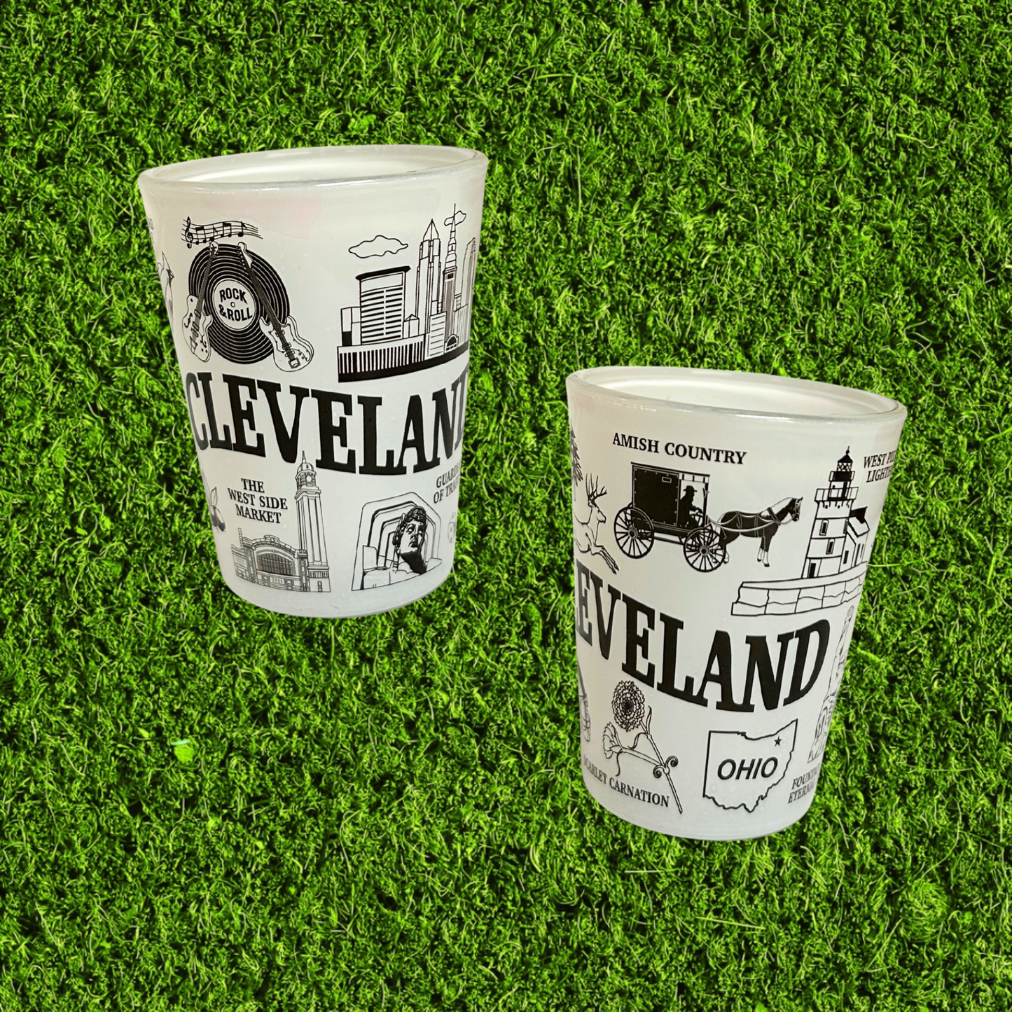 Cleveland Landmarks Shot Glass