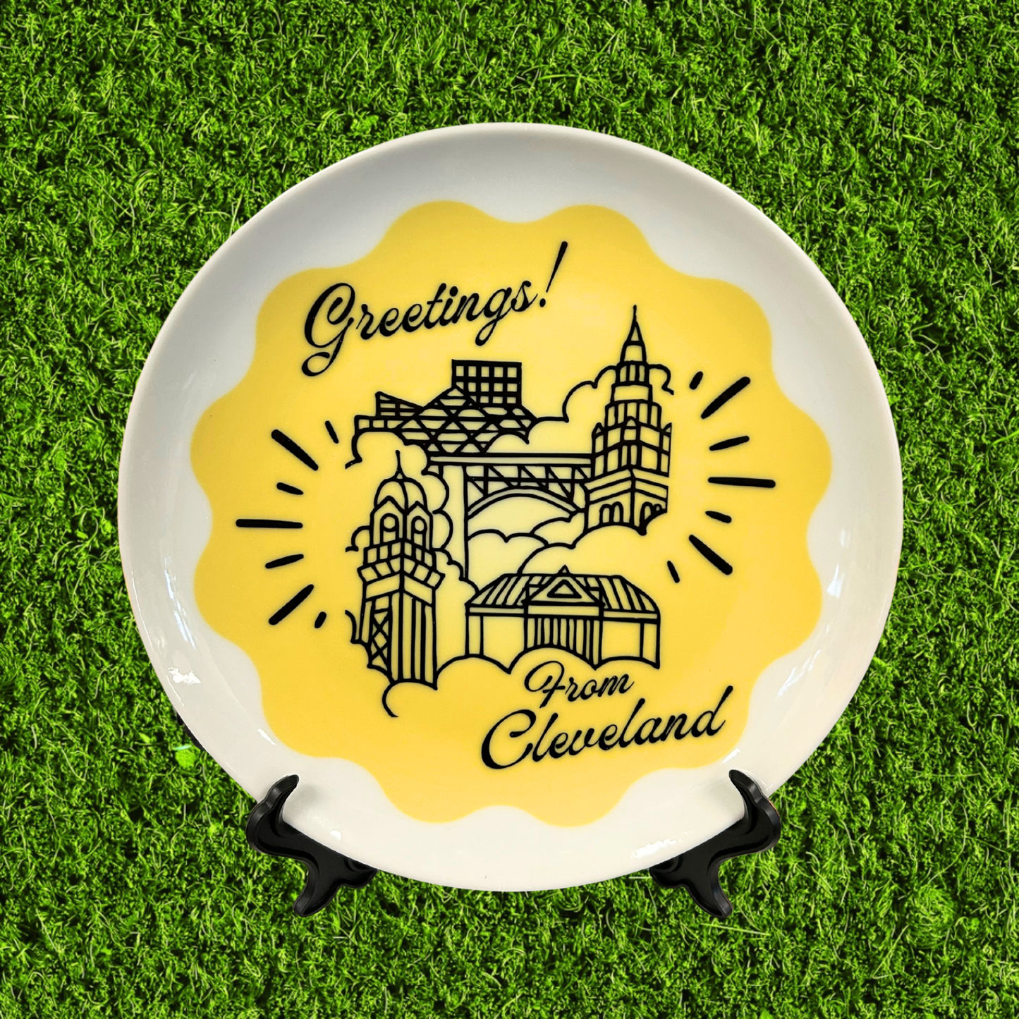 Greetings! 8in Ceramic Plate