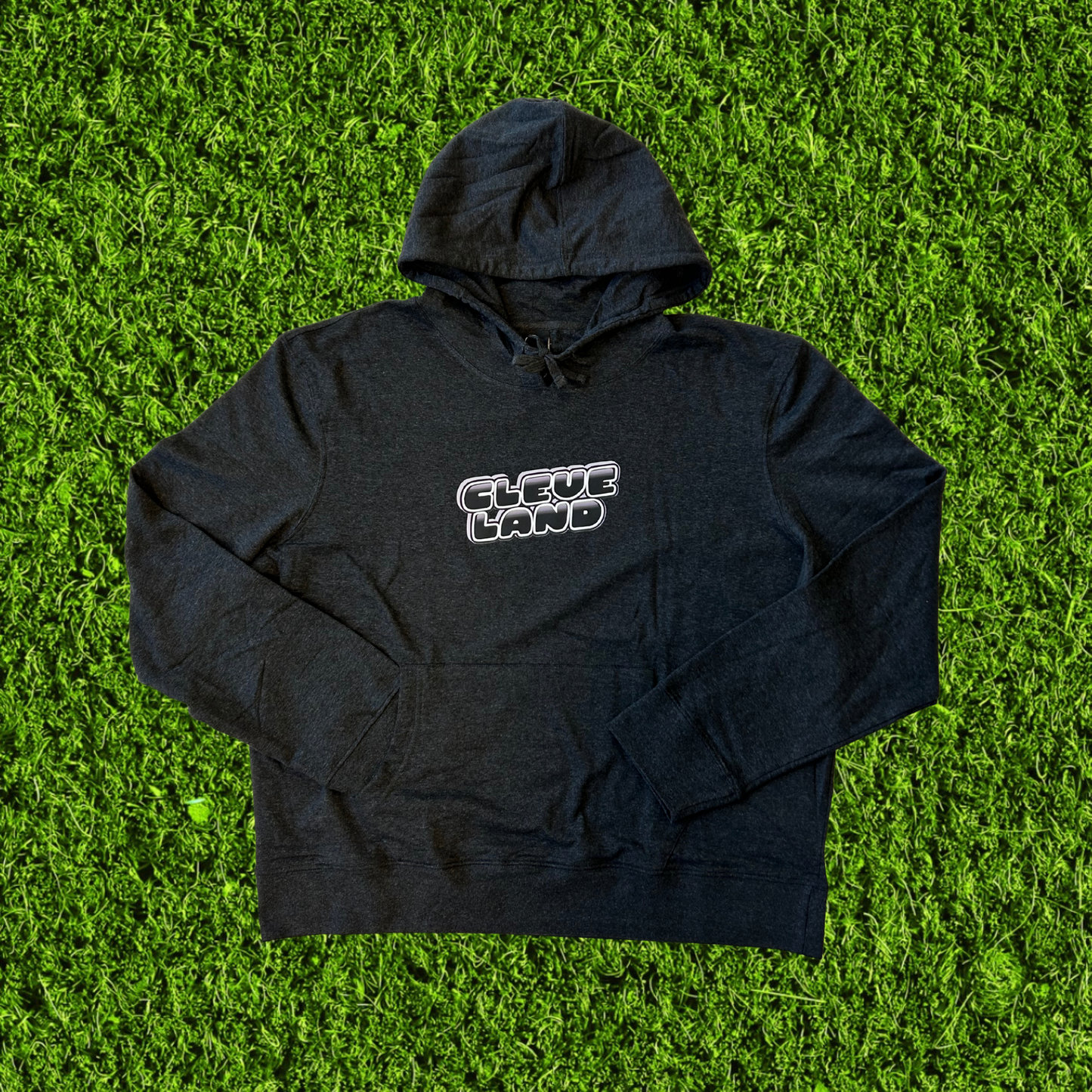 Men's Bubble Cleveland Charcoal Hoodie