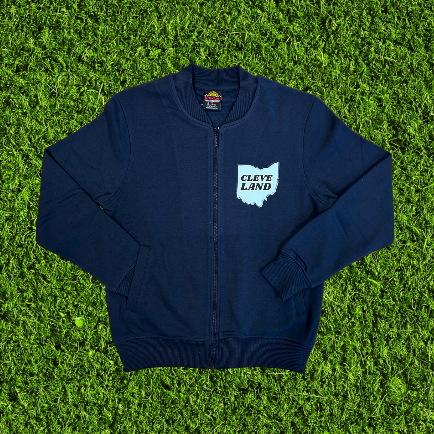 Cleveland Ohio Navy Zip Up Sweatshirt