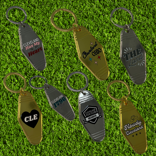Metal Motel Keychain