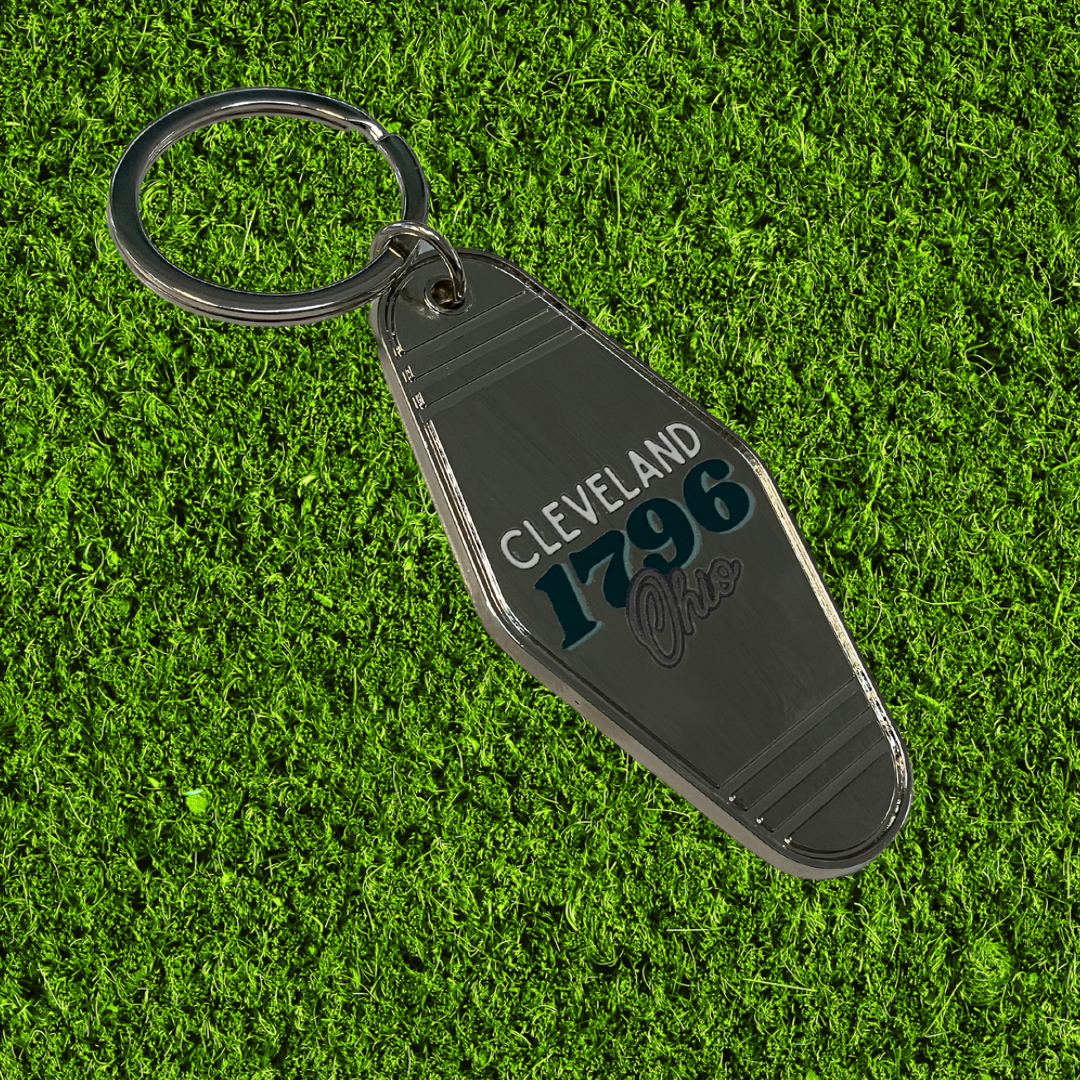 Metal Motel Keychain