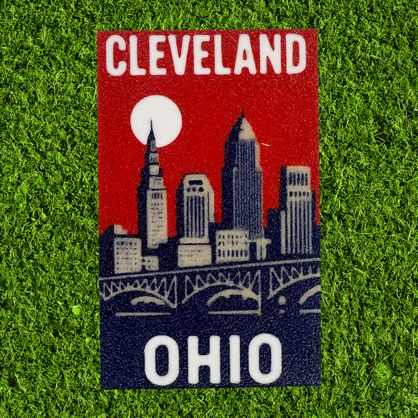 3D Printed Cleveland Skyline Magnet