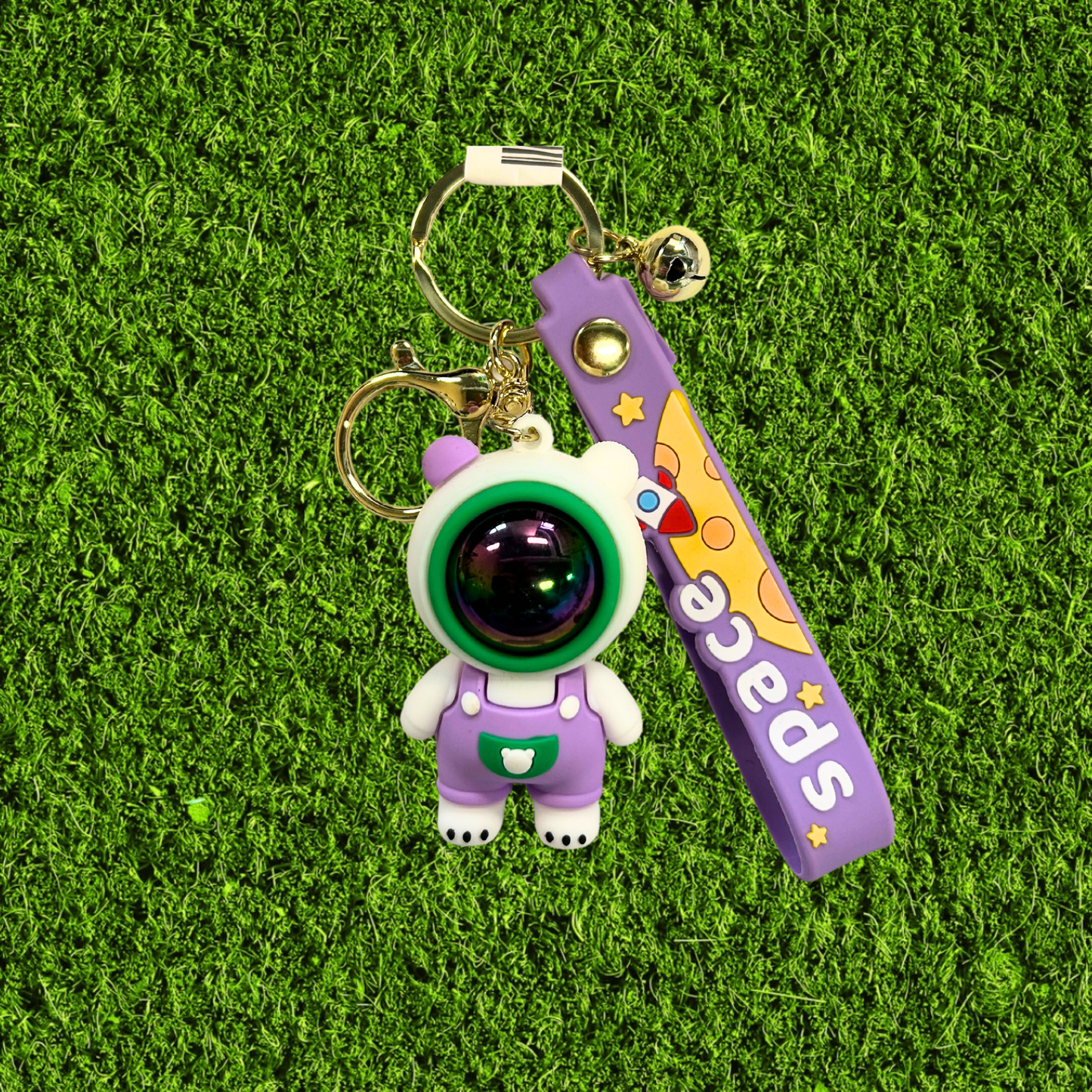 Mini Astronaut Silicone Keychain