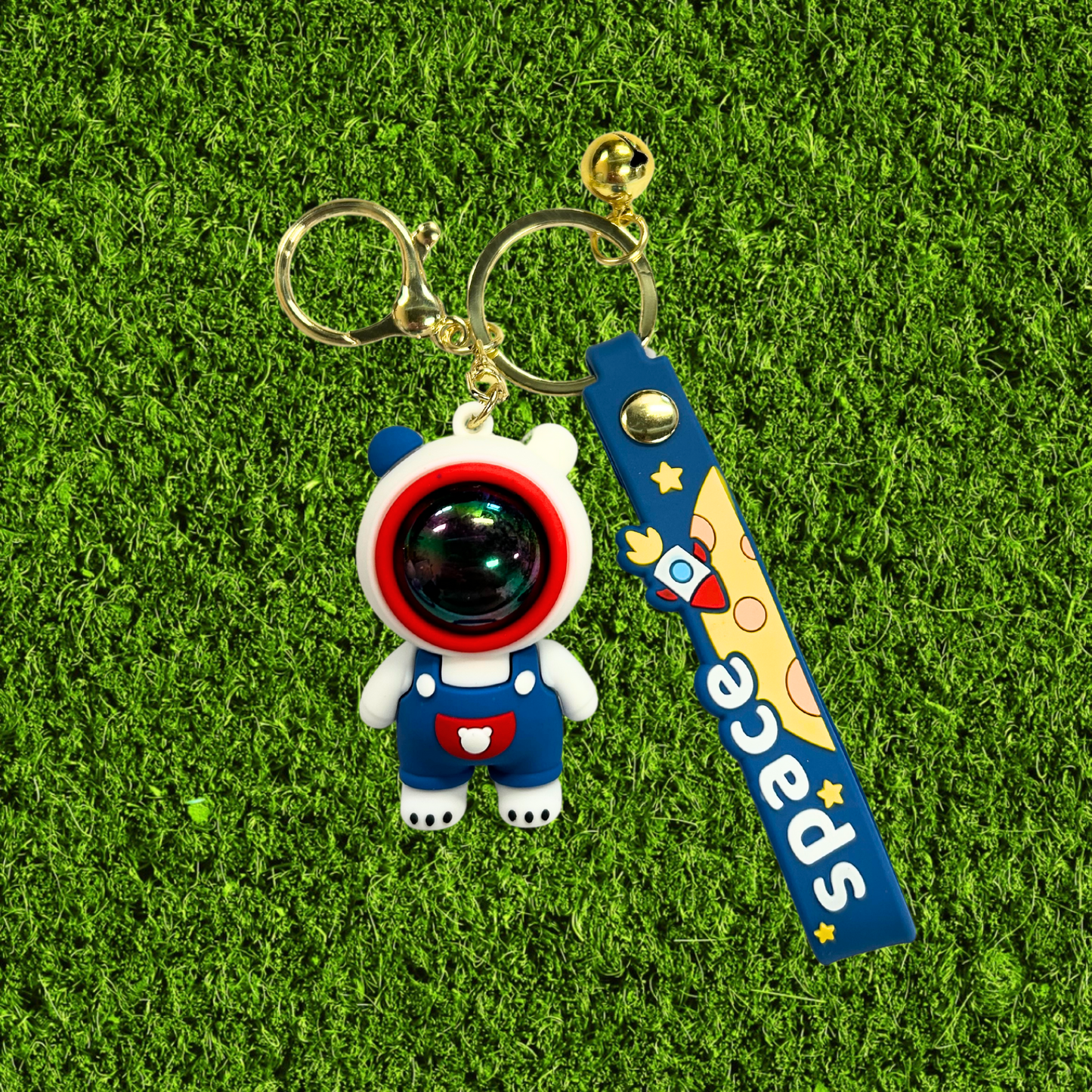 Mini Astronaut Silicone Keychain