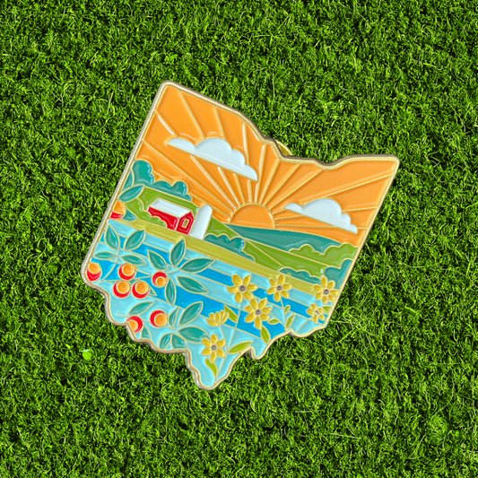 State of Ohio Enamel Pin