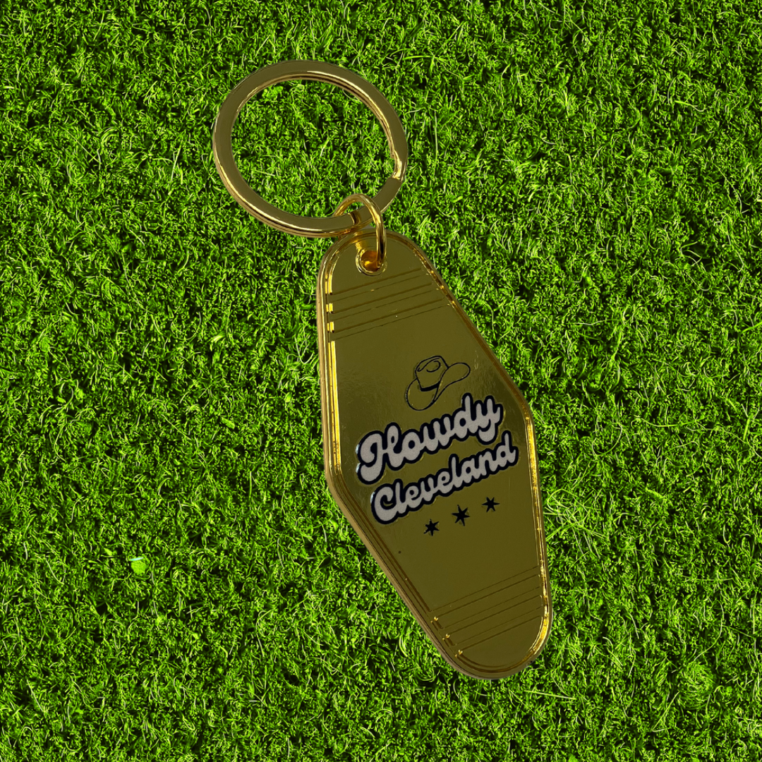 Metal Motel Keychain