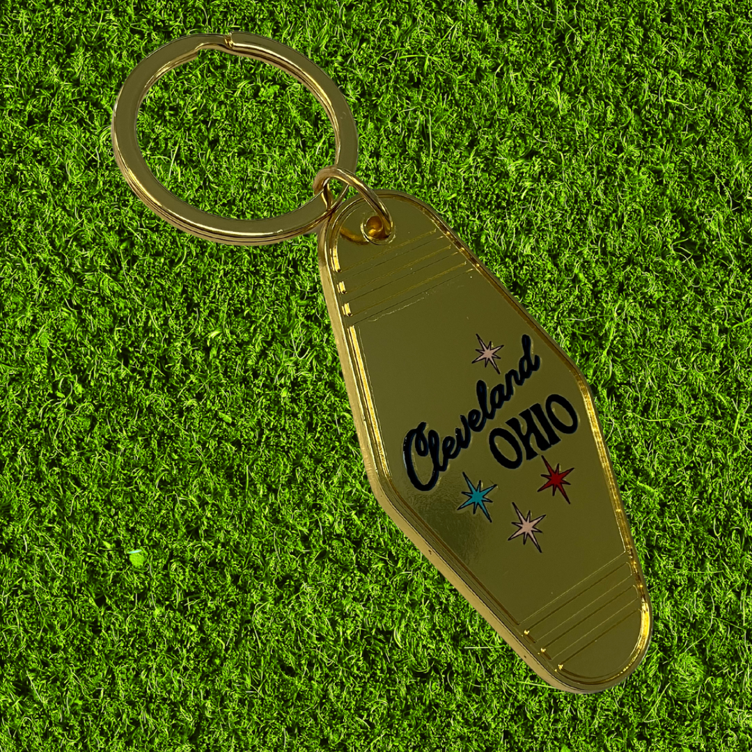 Metal Motel Keychain