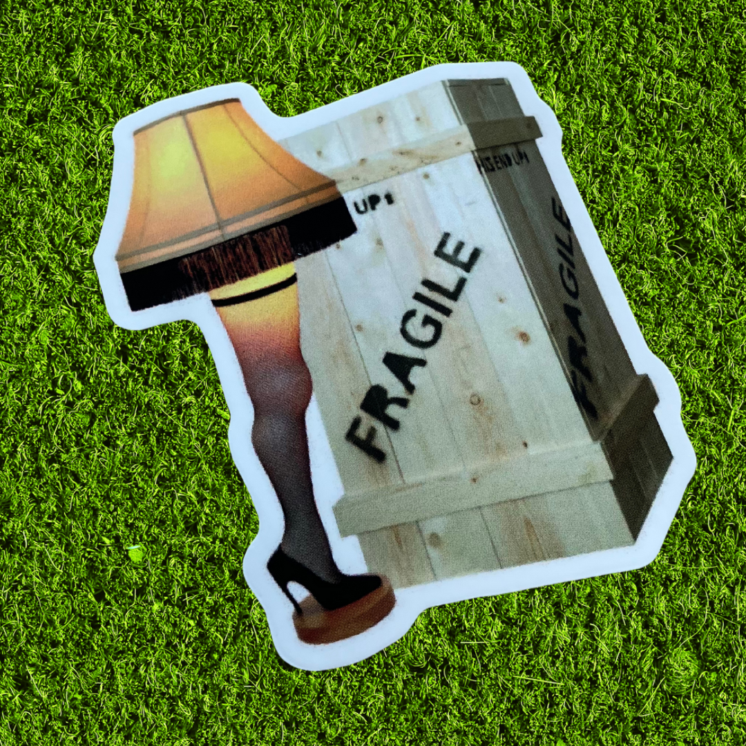 Fragile Leg Lamp Sticker