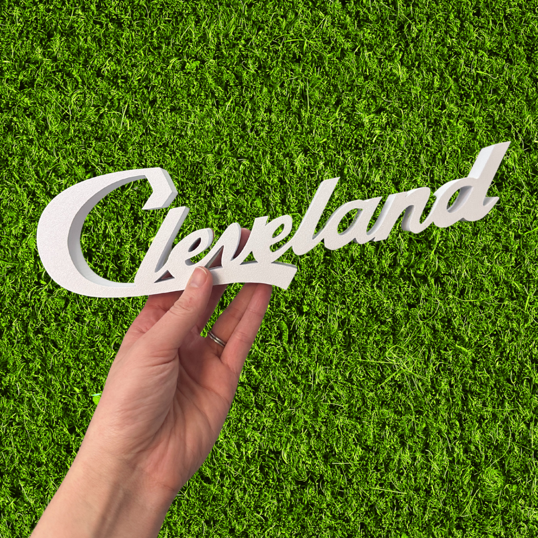 XL Cleveland Script Desk Sign