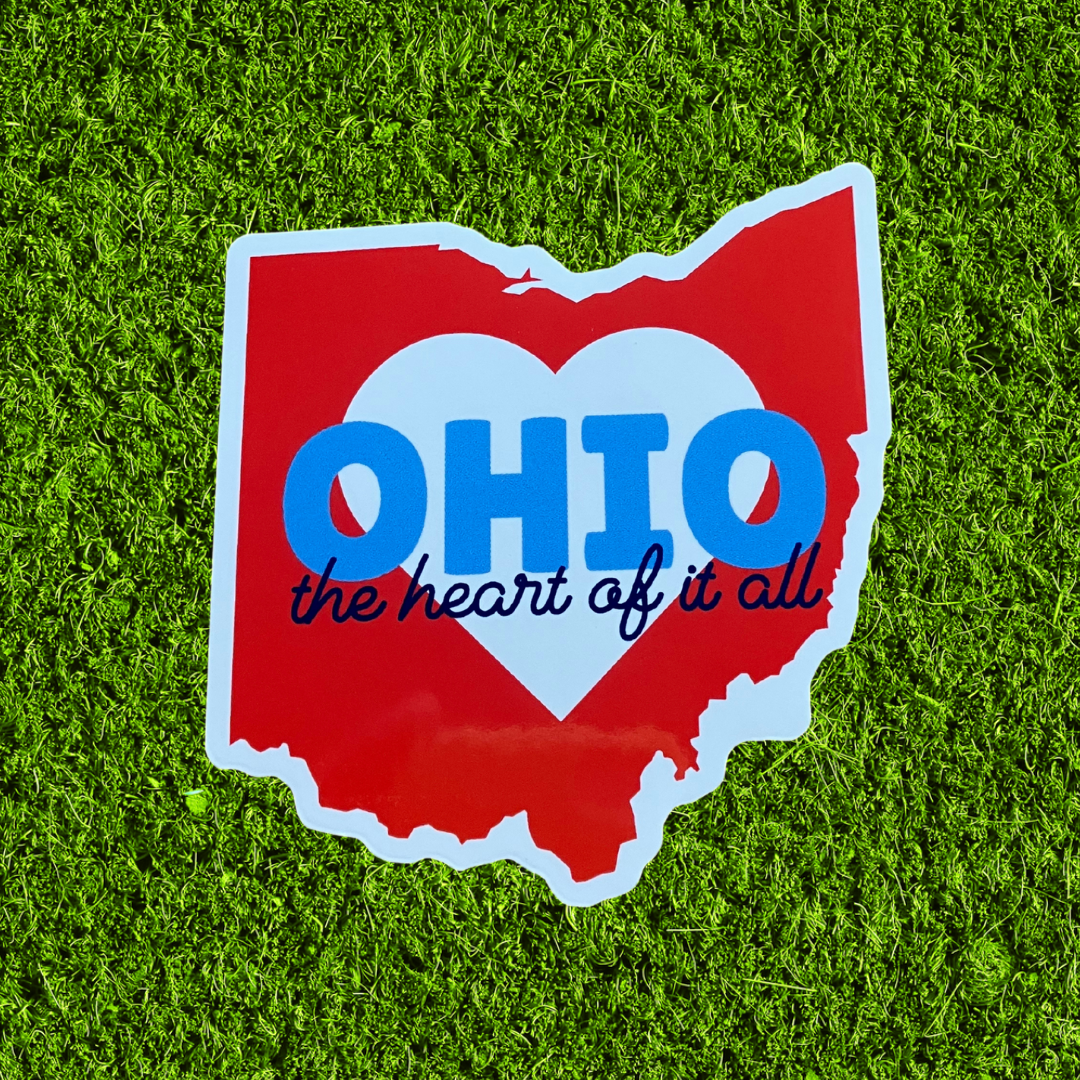 Ohio Heart of it All Sticker