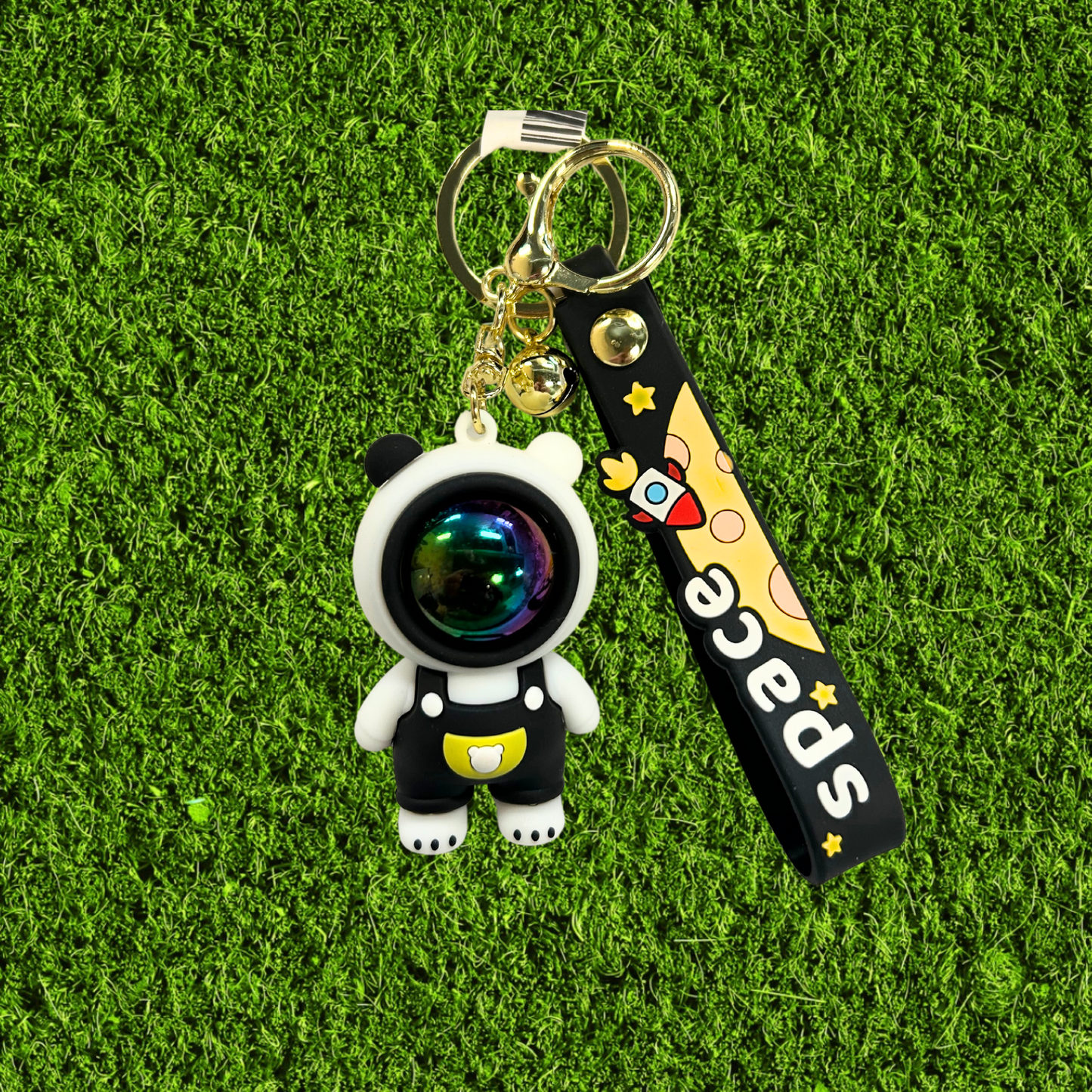Mini Astronaut Silicone Keychain