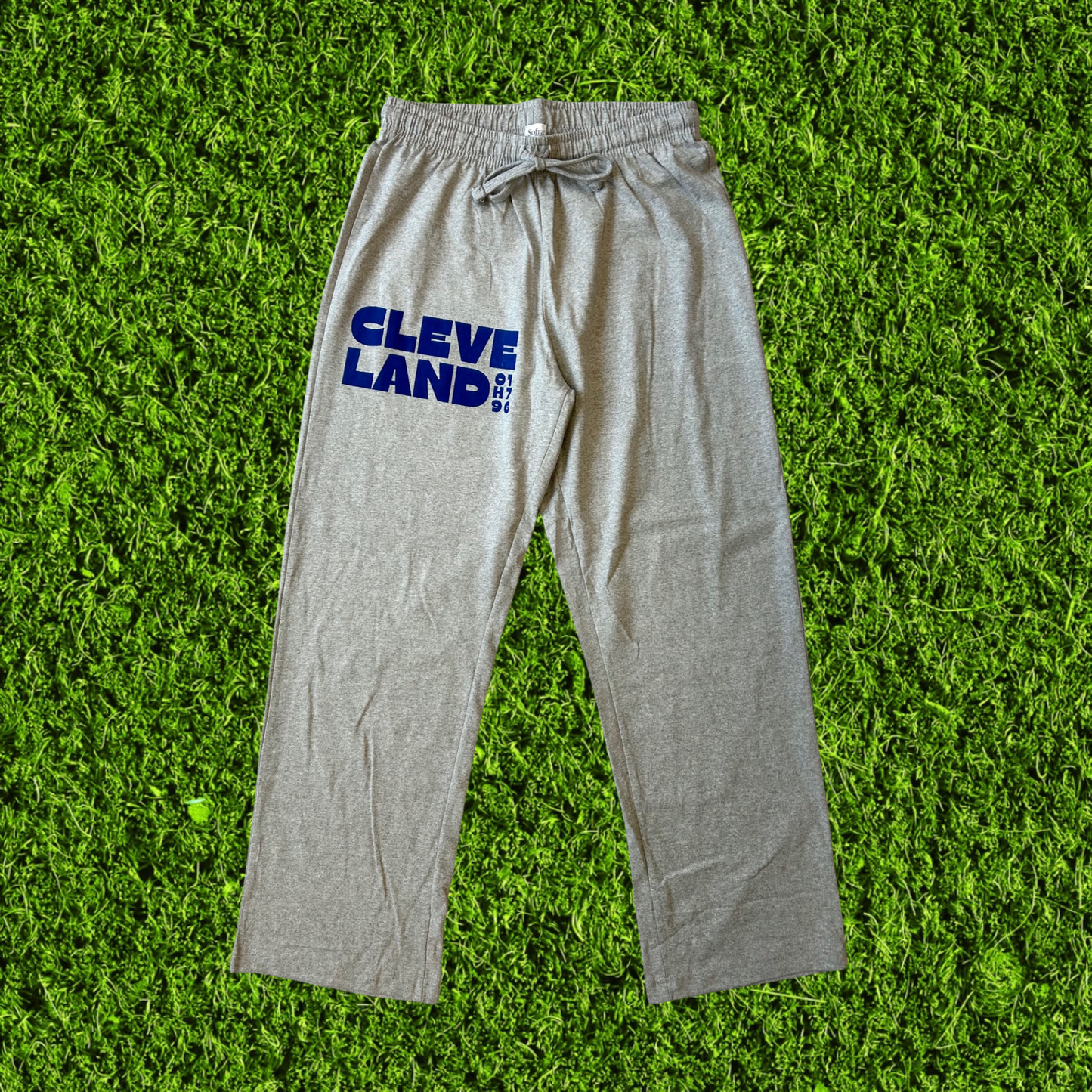 Men's Cleve Land OH 1796 Relaxed Fit Sweatpants Light Grey