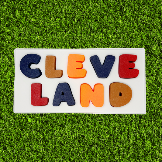 3D Printed Cleveland Letter Puzzle